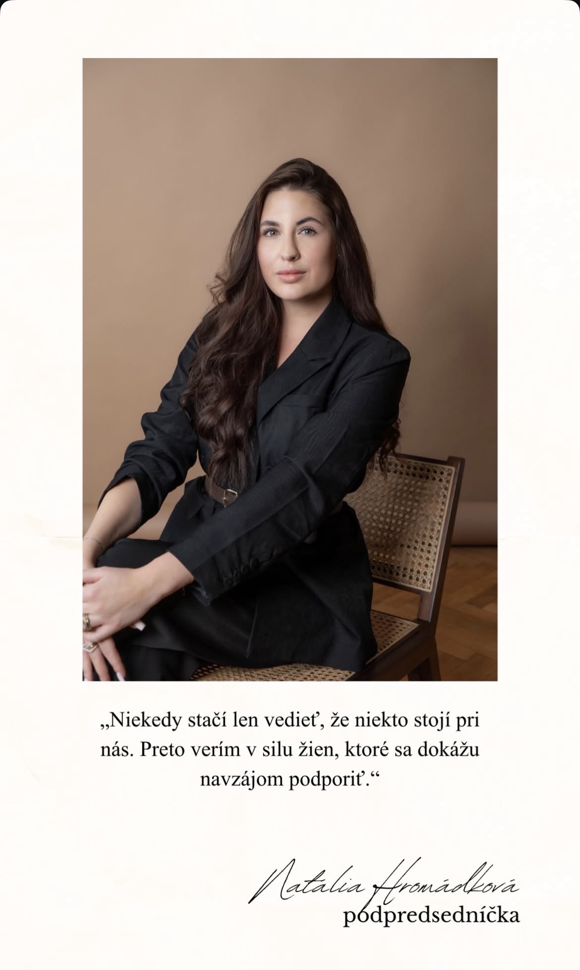 Natália Hromádková, podpredsedníčka